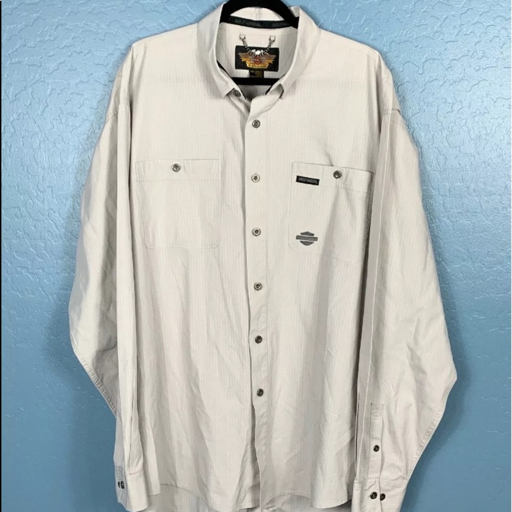 Harley Davidson Mens Long Sleeve Button Down XXL